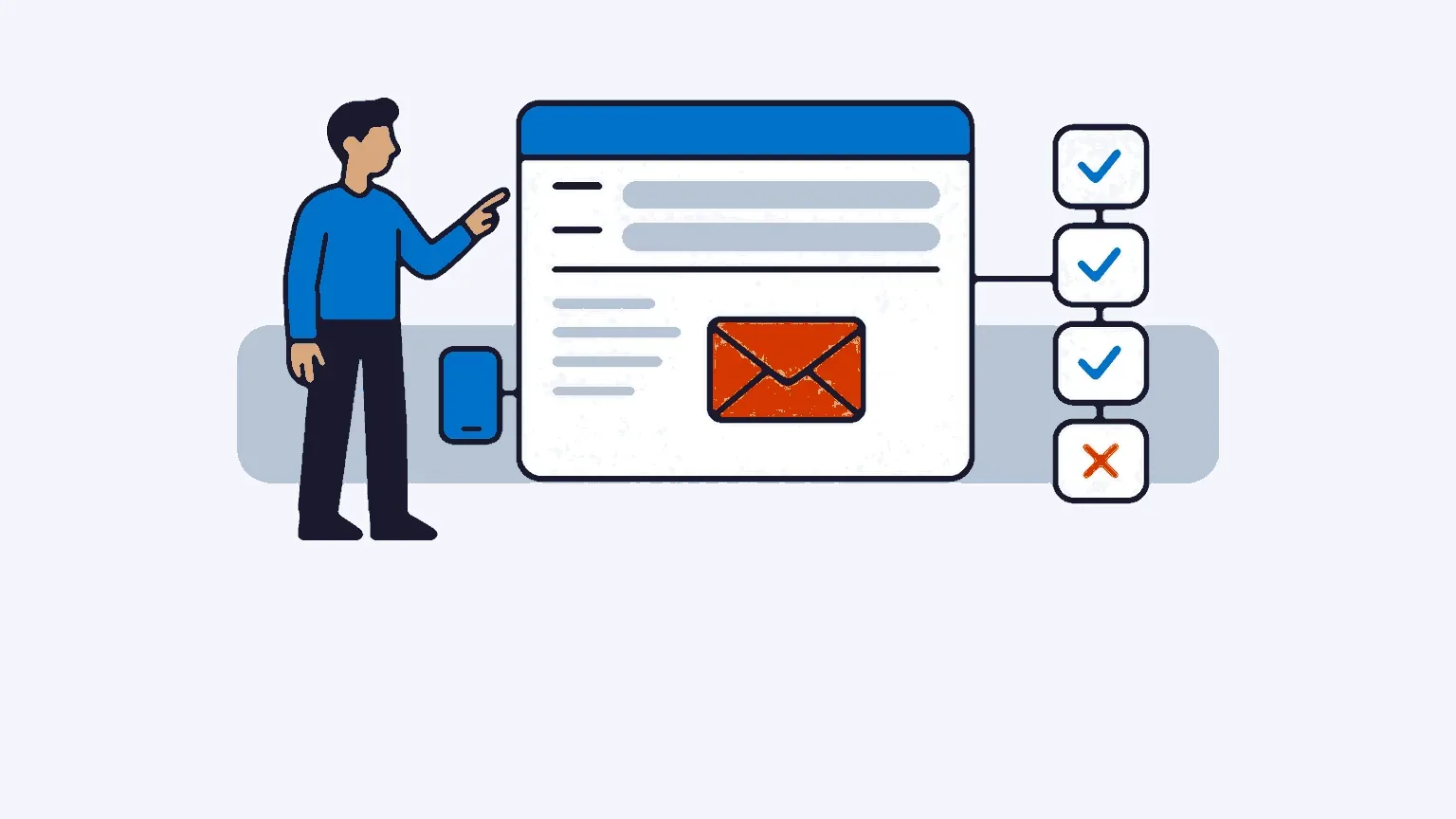 Illustration : 4 points à vérifier pour ne pas passer pour un spammeur