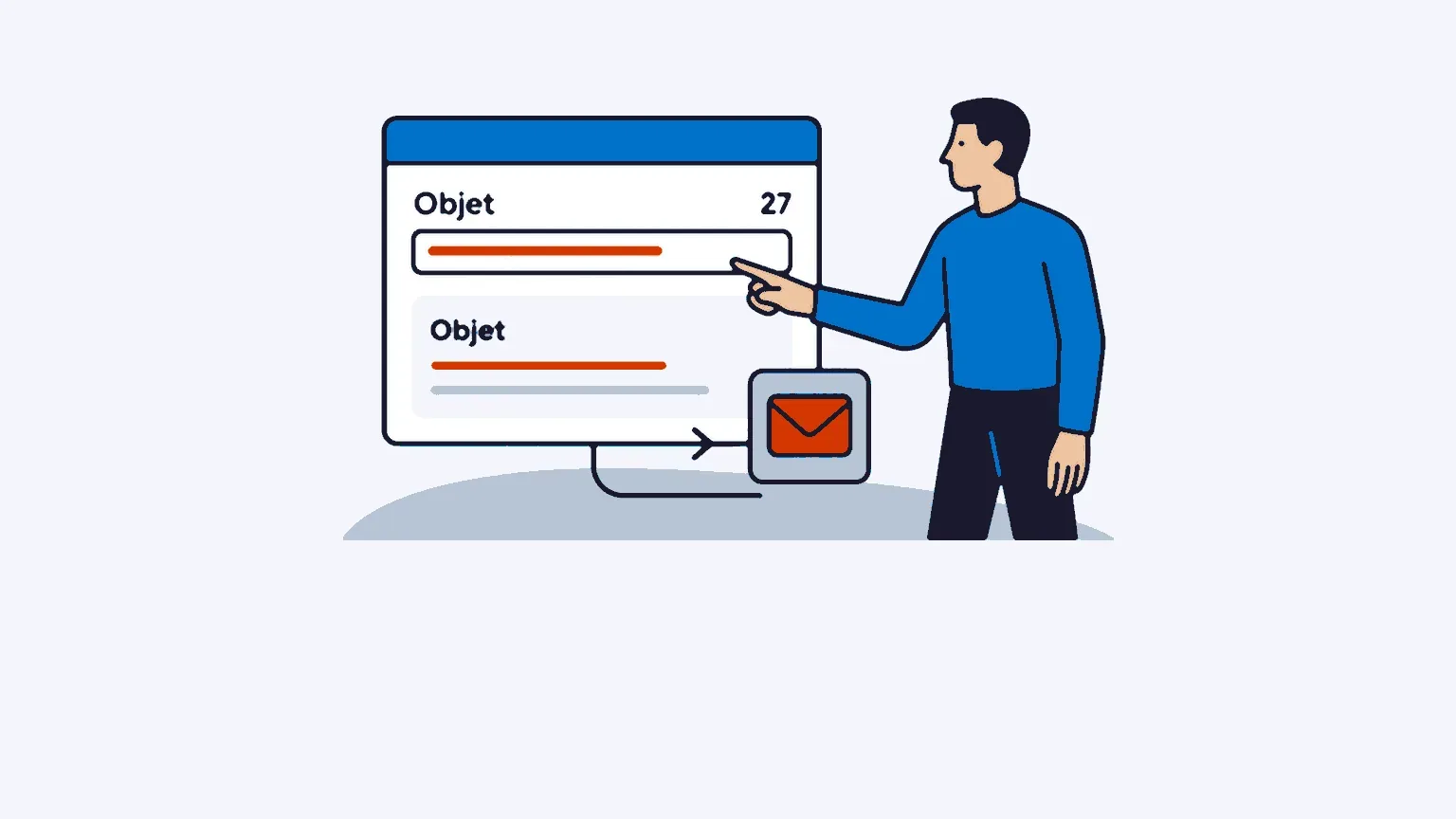 Illustration : 4 astuces pour trouver un objet percutant pour vos campagnes emailing