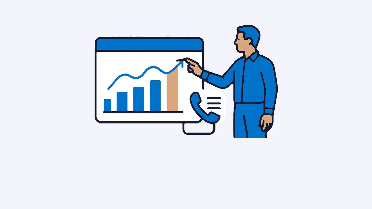 Illustration : Statistiques emailing : Peut-on comptabiliser les appels téléphoniques ?