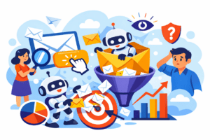 Illustration pour l'article sur les faux clics de robots dans les campagnes emails