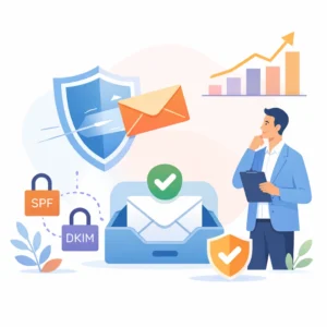 Illustration pour le guide complet de la délivrabilité email B2B