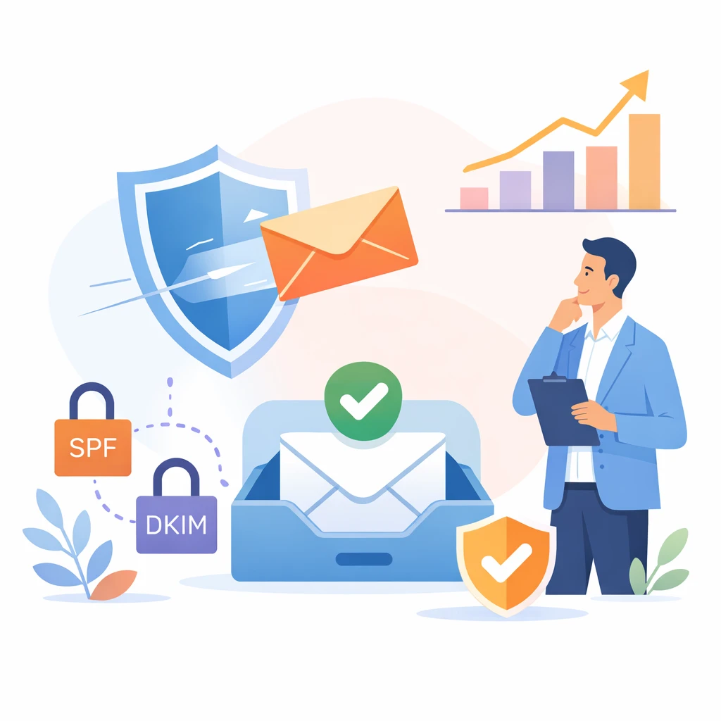 Illustration pour le guide complet de la délivrabilité email B2B